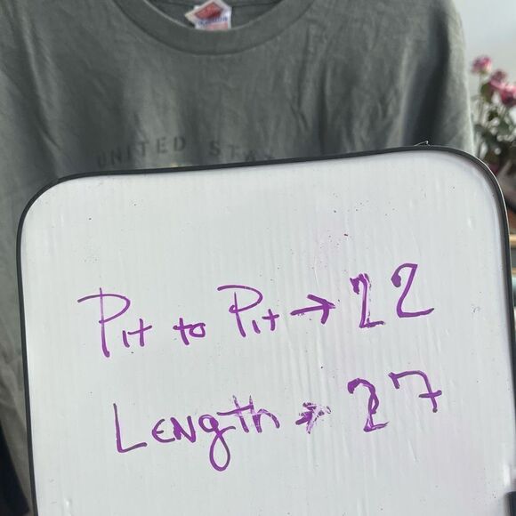 Bayside The True American Men's Graphic Tee US Air Force T-Shirt Casual Gray - Picture 6 of 7